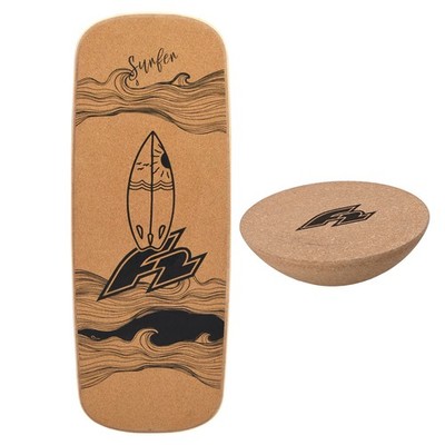 F2 Set Kork Balance Board Flat Shape + Halbkugel Modell wählbar