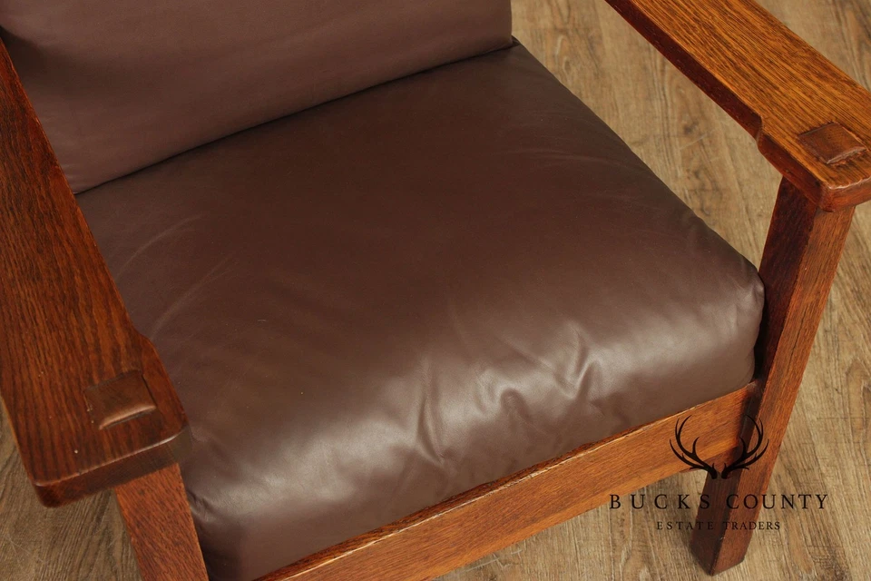 Stickley Brothers Antique Mission Oak Morris Chair - Image 4 of 4