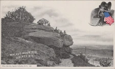 Walnut Mountain Liberty New York NY Sullivan County Scenic Overlook Postcard