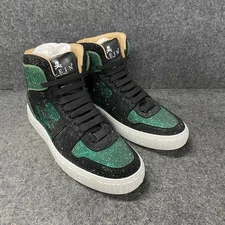 PHILLIP PLEIN Crystal Skull Sneaker Women's Size 42 (US 9) Green