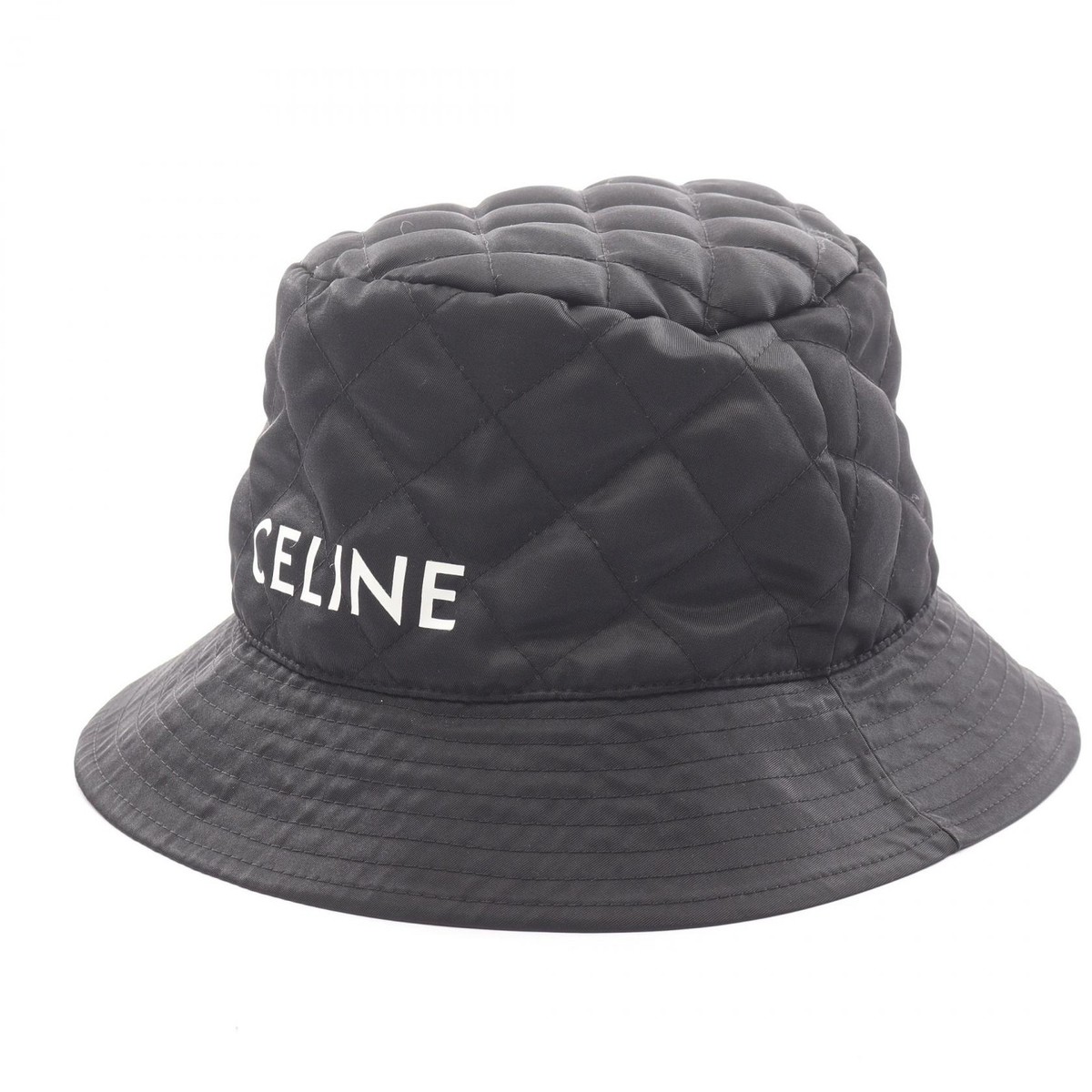 CELINE Nylon twill hat 59cm chapeau Black Used mens | eBay