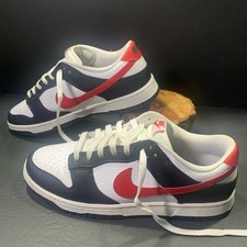 Nike Mens Dunk Low Black White Red Men’s Sneakers Shoe Size 10