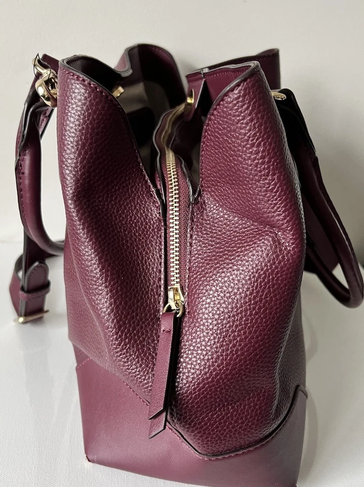 Vintage Y2K NINE WEST Large Vegan Leather Satchel Bag Handbag Crossbody - Image 4 of 4