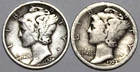 (2) Mercury Dimes - 1923-S(Good) 1924-P(VG/Fine) - #1573ED