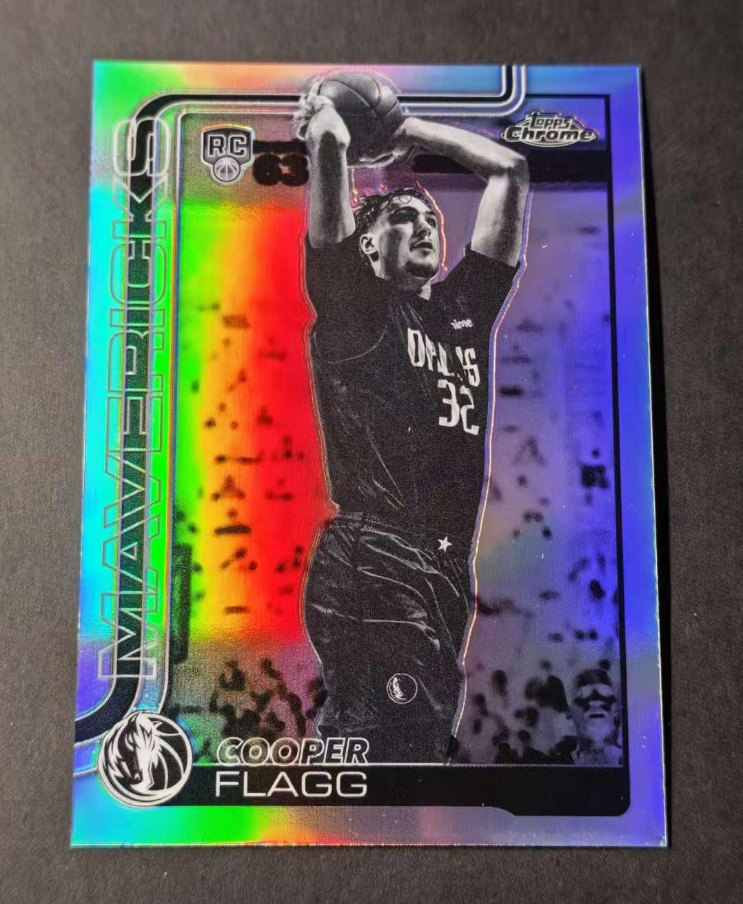 2025-26 Topps Chrome Cooper Flagg #251 RC Rookie Negative Refractor