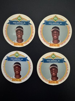 1992 King B Meat Snacks #8 KEN GRIFFEY JR Lot of 4 MLB HOF Seattle Mariners 1490