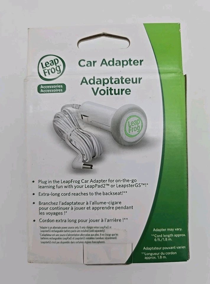 Adaptador de coche Leap Frog funciona con Leap Pad/2 Leapster GS encendido continuo TheGO Foto 3 de 4