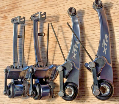 Shimano XTR BR-M960 Parallel Push V-Brake Set Front Rear MTB Shimano XTR BR-M960 Parallel Push V-Brake Set Front Rear MTB
