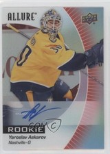 2023-24 Upper Deck Allure Rookies Red Rainbow SP Yaroslav Askarov #105 Auto uk2