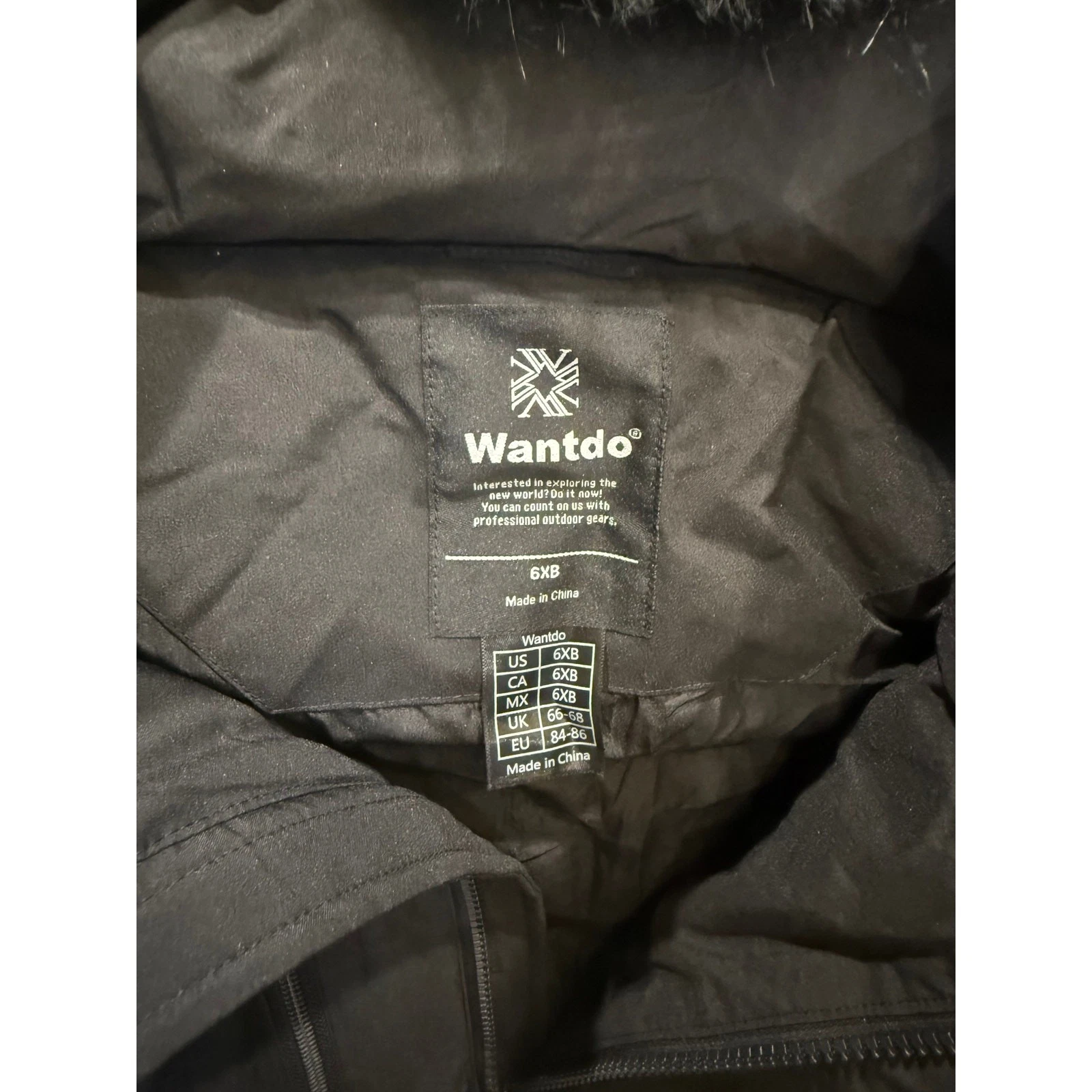 wantdo Men's Winter Jacket Thicken Winter Coat Warm Puffer Jacket with Faux Fur - product detail image 8
