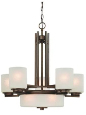 Dolan Designs Lighting Multnomah 8-Light Chandelier, Heirloom Bronze, 2880-62