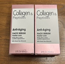 Lot of 2 SPA Cosmetics Collagen&Peptides Anti-Aging Face Serum New Sealed