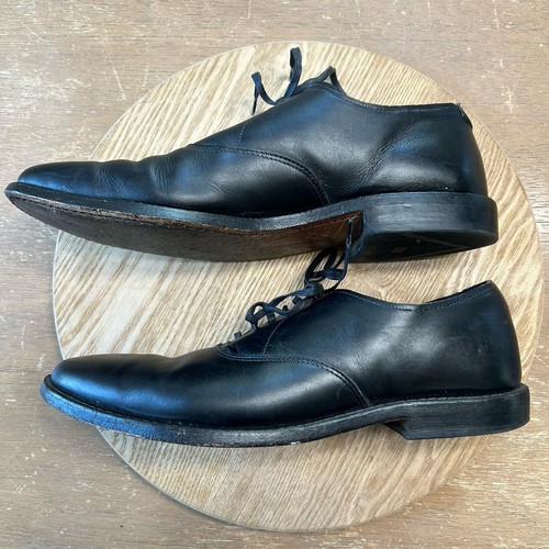 Allen Edmonds "CARLYLE" Leather Plain Toe Oxfords Men’s 9D Black USA Preppy VGC - Picture 8 of 12