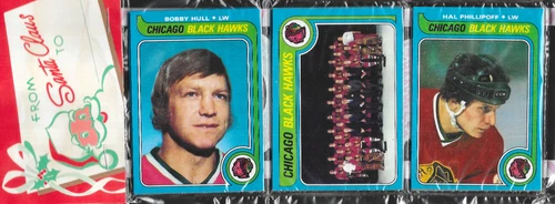 1979 Topps Holiday Hockey Card Rack Pack Bobby Hull HOF (500-MG)