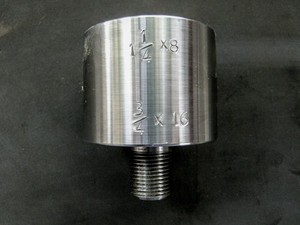 Lathe Headstock Spindle Adapter Converts 1-1/4" x 8TPI to 3/4" x 16TPI