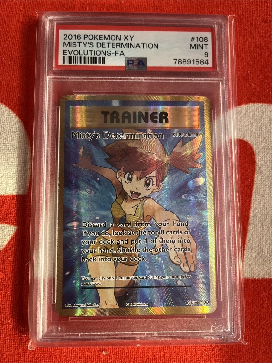 Misty's Determination (Full Art) 108/108 Evolutions Holo for
