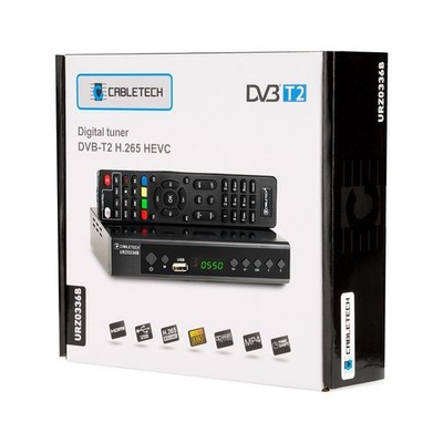 5901890111171 Cabletech DEKODER DVB-T2 H.265 HEVC URZ0336 CABLETECH