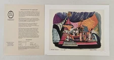 Marc & Alice Davis SIGNED Disney Small World European Concept Art Litho + COA