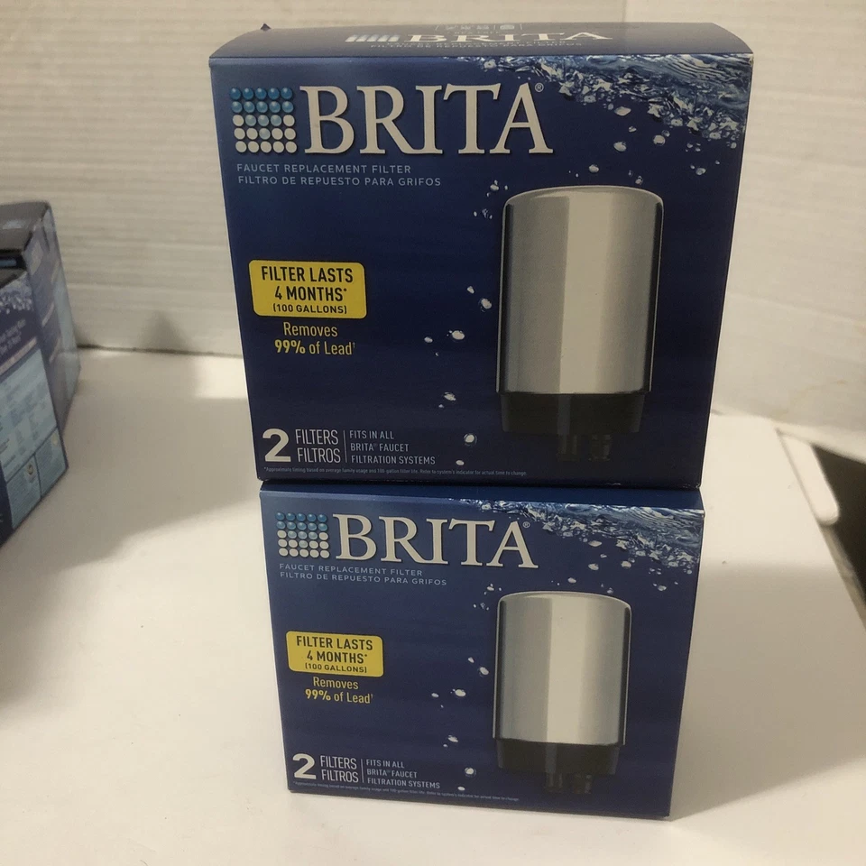 BRITA Faucet Replacement Filter CHROME - 2 Packs X 2 = 4 Filters. New - Image 4 of 4