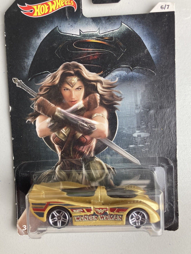Hot wheels new x 7 full set of Batman Superman Wonder Woman - picture cards 2015 - Picture 7 of 8