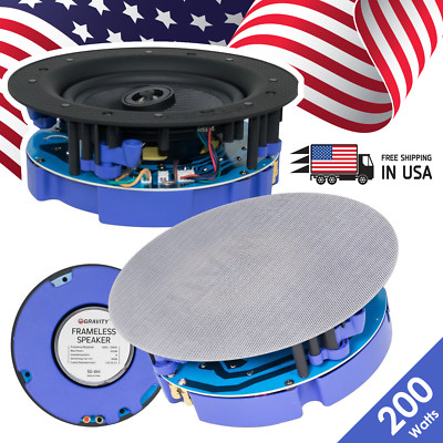 New Gravity HiFi 6.5? 200W Flush Mount 2-Way Wall Speaker | Ceiling Speaker Pro