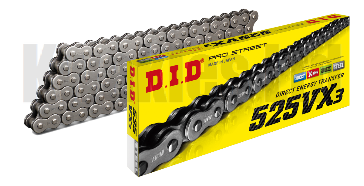 DID Black X-Ring Chain 525VX3 114 for Kawasaki ZX10R EKFA Ninja