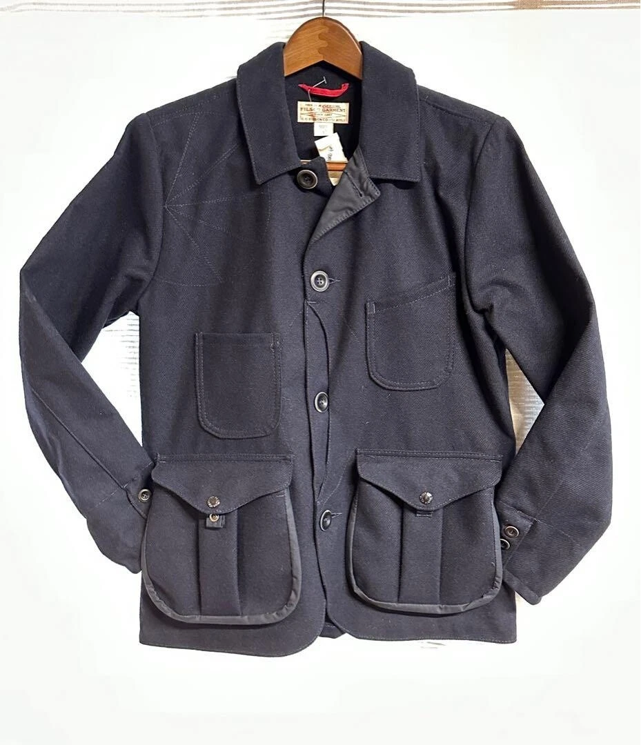 Filson Guide Jacket Navy Size S Style 10413 Wool Cotton eBay