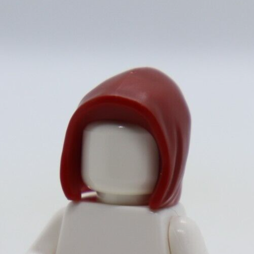 HEADGEAR - DARK RED Hood Basic Smooth Hoodie LEGO® Minifigure Part - Afbeelding 1 van 2