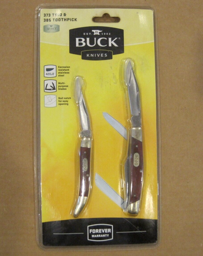 NIP 2 BUCK POCKET KNIVES 373 TRIO and 385 TOOTHPICK