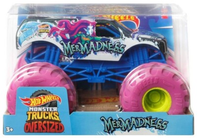 MERMADNESS Oversized 1:24 Monster Trucks Diecast Auto Cars Hot Wheels Vehicle