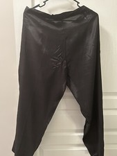 Ladies Asian Pakistani Indian shalwar Cigarette Capri Trousers silk medium