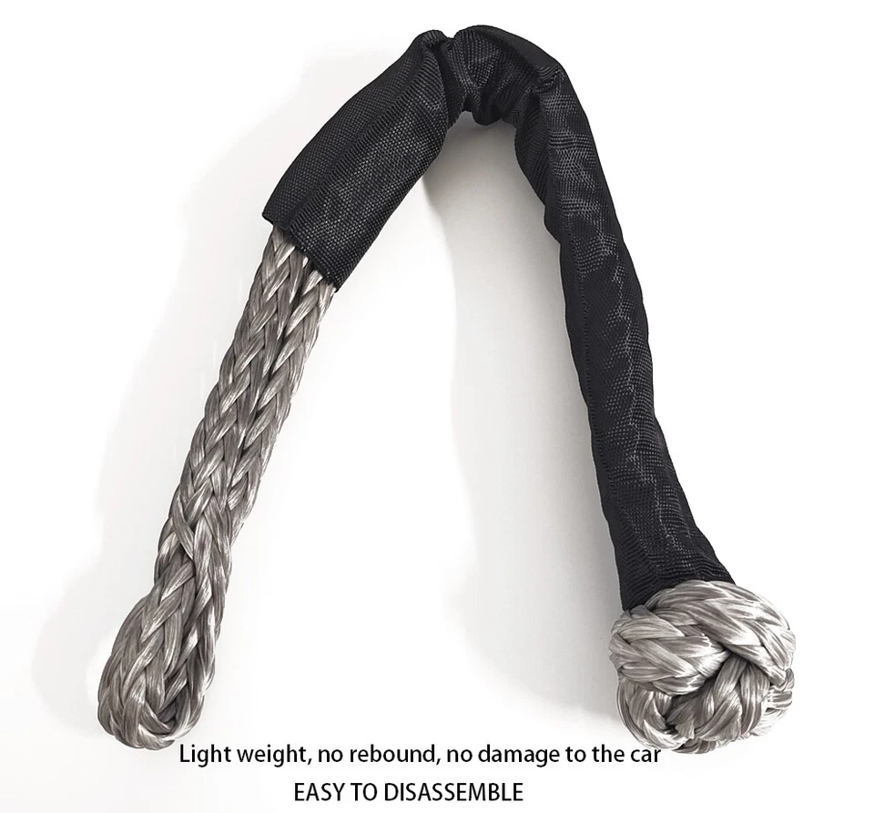 (4 Pcs) Soft Shackle For Off-Road Recovery 40,000 Lbs Breaking Strength Shackles - Image 3 of 4