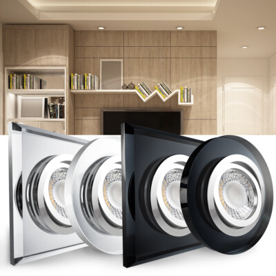 LED Einbaustrahler 230V oder 12V Glas Decken Einbauleuchten Lampen Strahler Spot