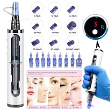 12/24/36Pin Nano Skin Water Pen Facial Care Wrinkle Remove Rejuvenation Machine