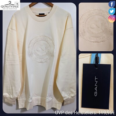 GANT Herren Sweatshirt Gr. 2XL Plus Size