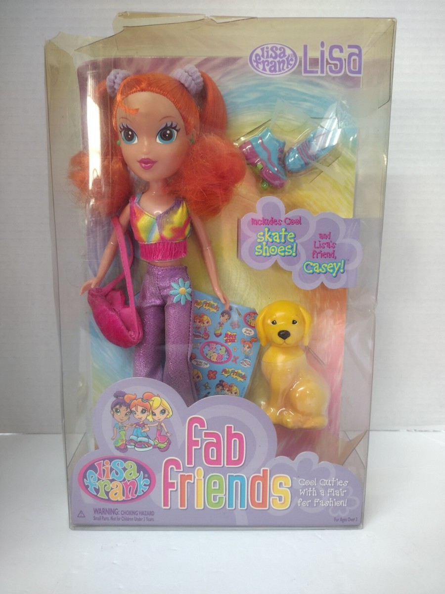 NIB Lisa Frank Fab Friends Lisa Skate Shoes Doll Unopened Y2K Toy