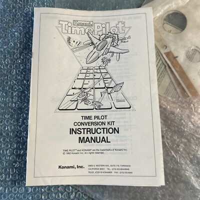 Original Time Pilot Kit  Centuri   arcade video game manual