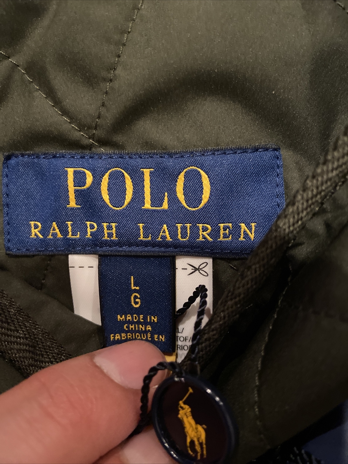 Polo Ralph Lauren Beaton Water Repellent Quilted Jacket Sz L BNWT Men’s