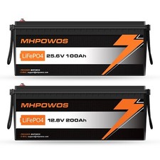 Batteria al litio 24v 200ah lifepo4 12V 100ah batteria solare con batteria BMS per barca