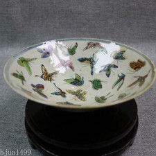 6.9 inch Chinese Famille Rose Porcelain Butterfly Design Big Bowl