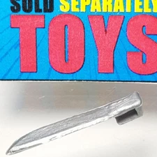 Remco Sgt Rock Bad Guy KNIFE blade machete original 1982 silver weapon accessory