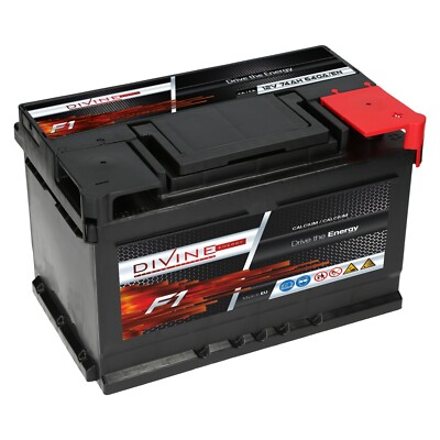 PKW Autobatterie 12 Volt 74Ah Divine F1 SMF Starterbatterie ersetzt 70 72 75 Ah