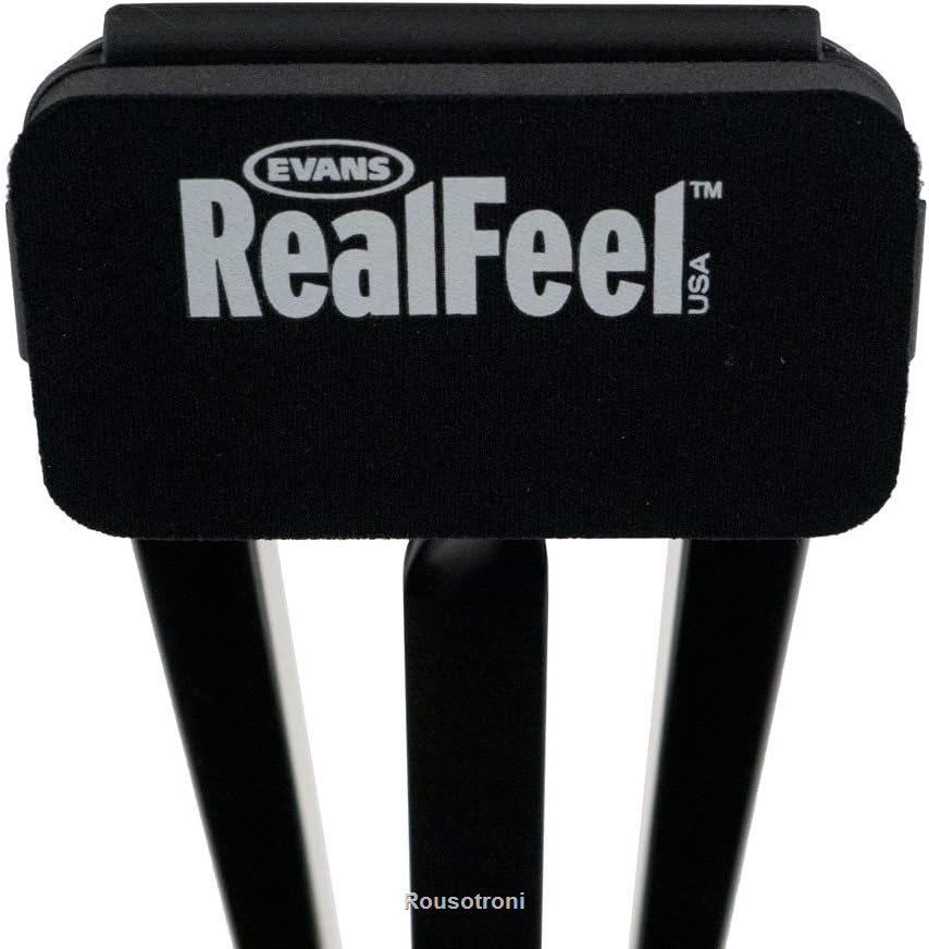 Evans RFBASS RealFeel Folding Bass Pedal Practice Pad Kick Drum