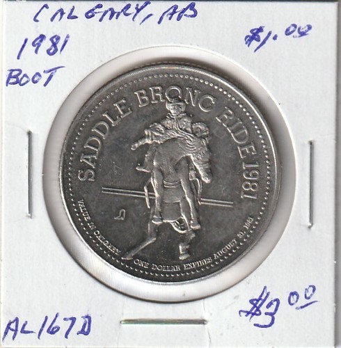 Calgary, AB 1981 Trade Dollar (Boot)