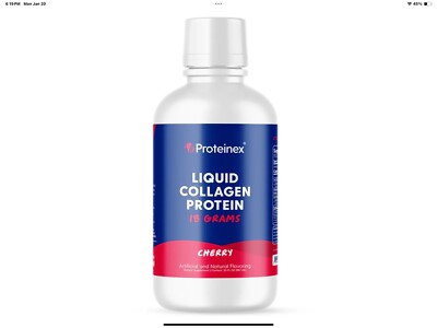 Proteinex Oral Supplement Cherry 30 oz Bottle Ex 8-26