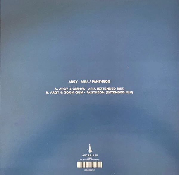 Argy - Aria / Pantheon | Vinyl 12" | AL083 | Afterlife | NEU - Bild 2 von 4