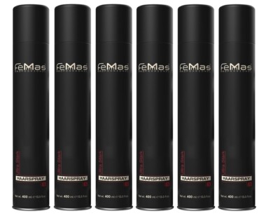 FemMas professionelles Haarspray Ultra Stark 6 x 400 ml (14,56 EUR/l)