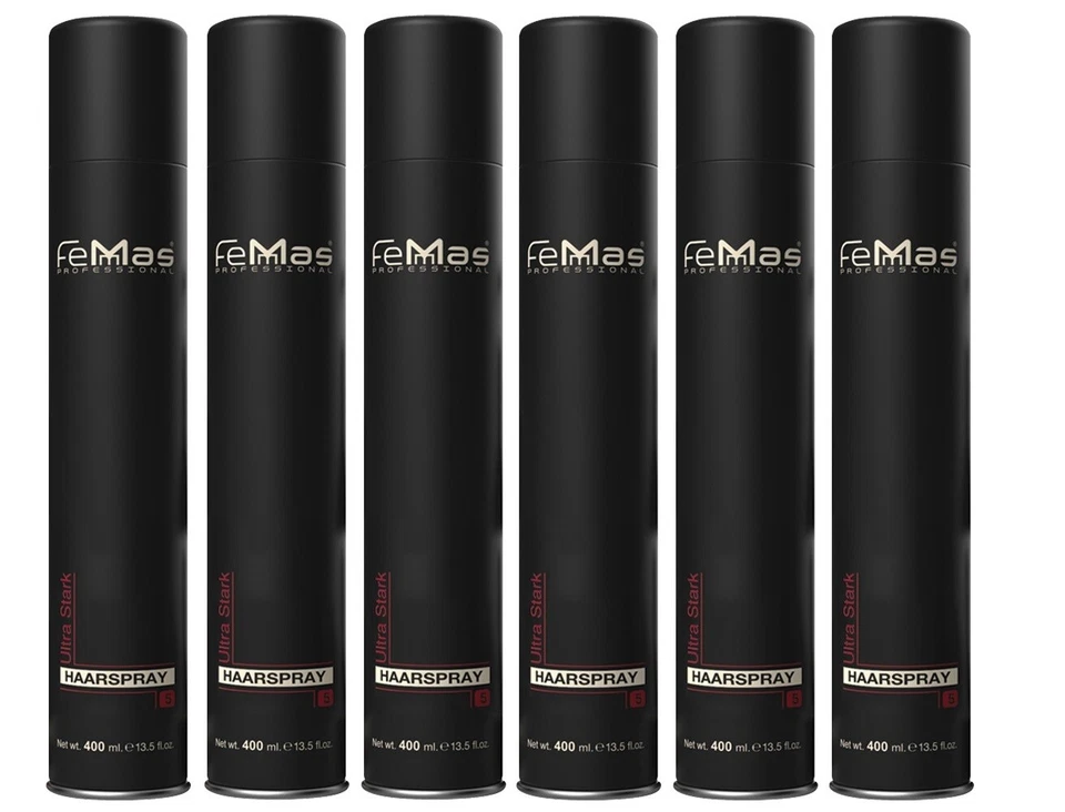 FEMMAS PREMIUM FemMas professionelles Haarspray Ultra Stark 6 x 400 ml (14,56 EUR/l)