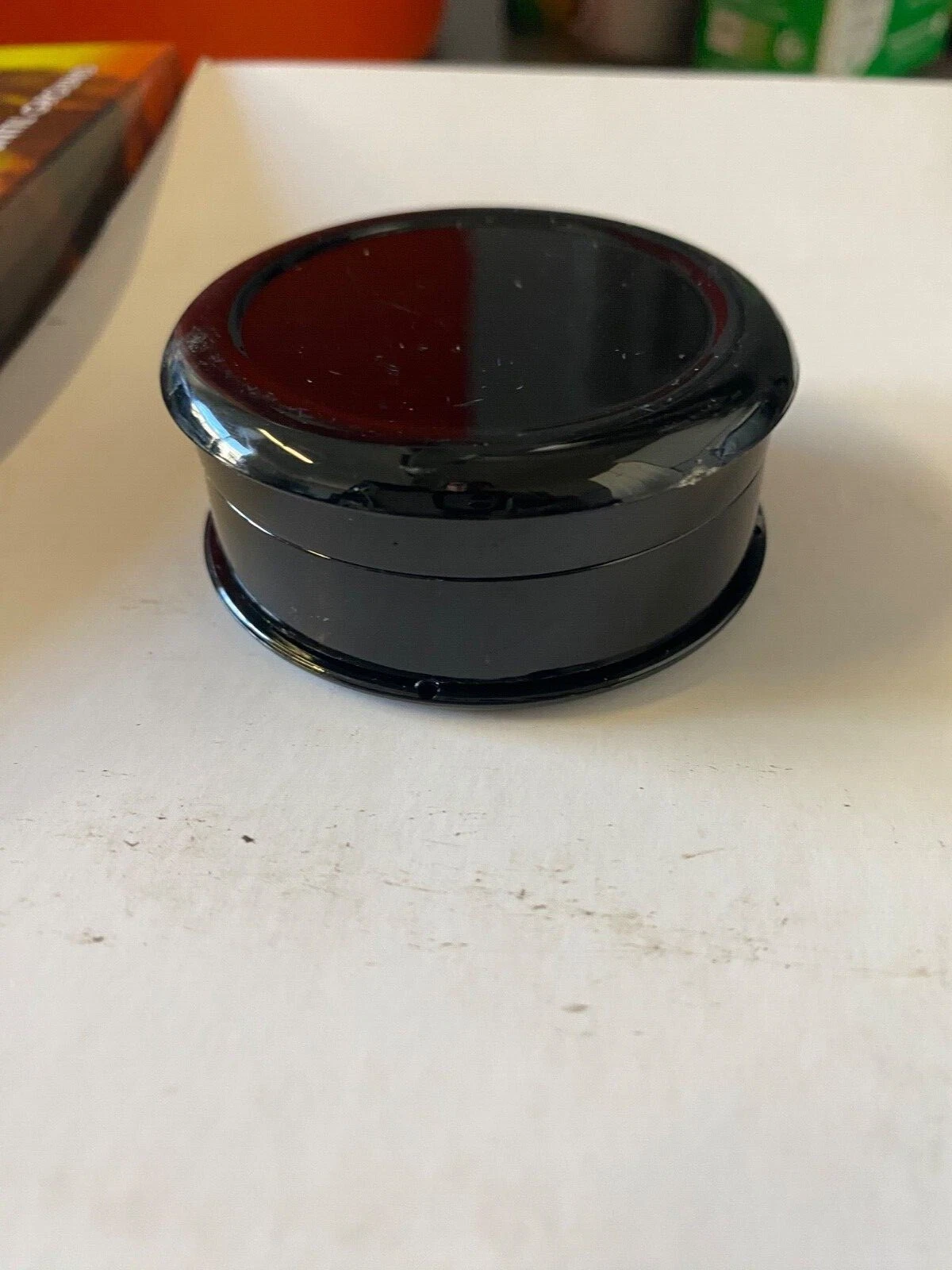 New Case of 12 GRINDERS-3pc Black Plastic Magnetic Lid CBD HERBS SPICES