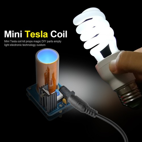 BD243 Mini Tesla Coil Electronics Wireless Transmission 9-12V Assembled Module - Picture 12 of 12
